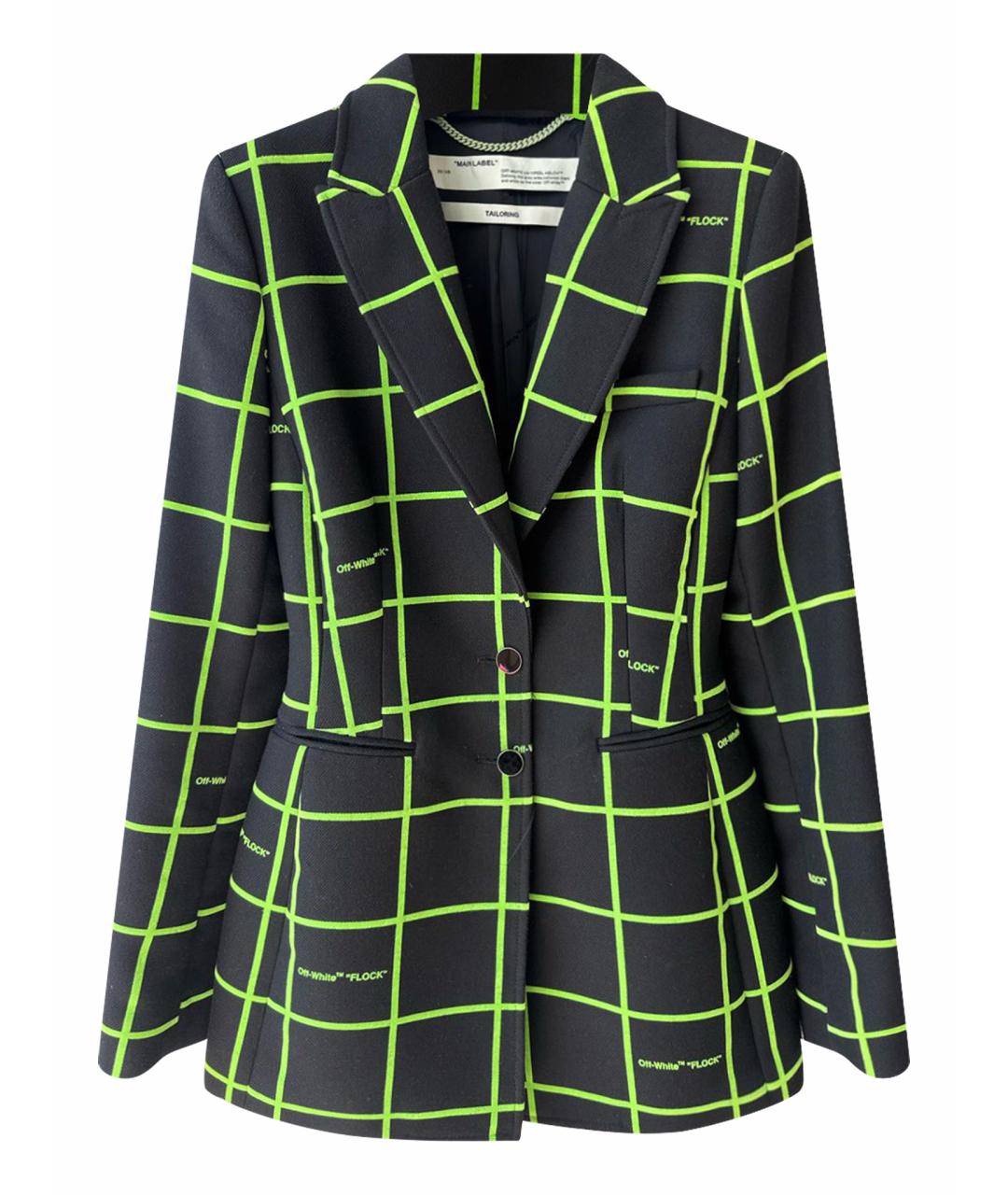 OFF-WHITE Черный полиэстеровый жакет/пиджак, фото 1