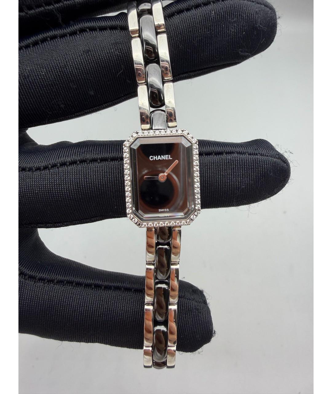 CHANEL Черные стальные часы, фото 3