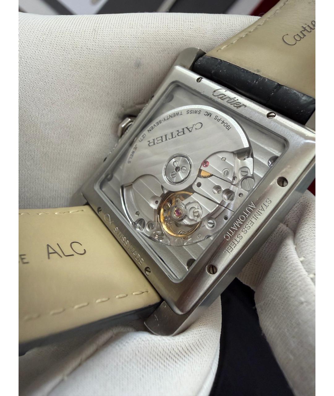 CARTIER Белые металлические часы, фото 3