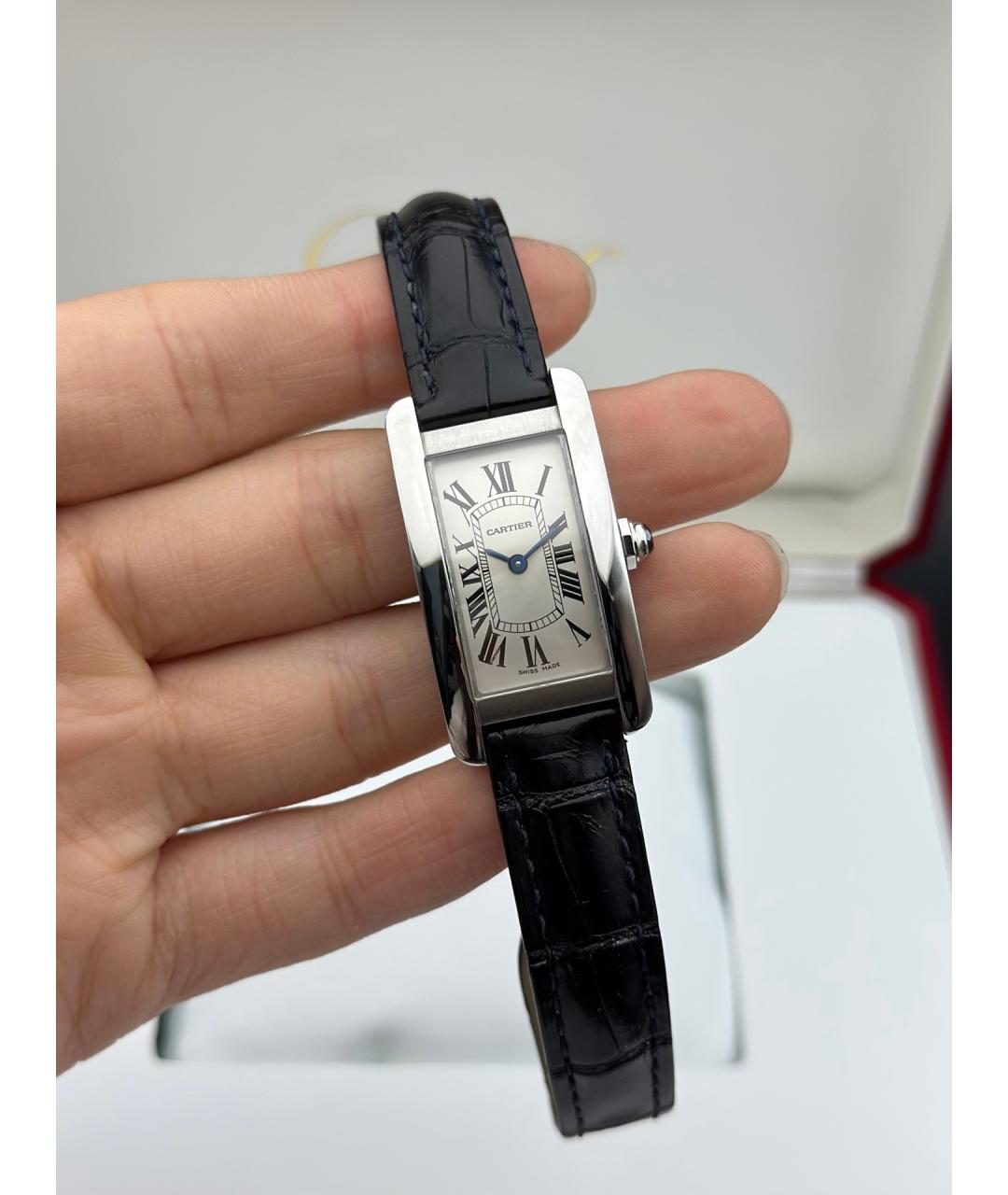 CARTIER Белые металлические часы, фото 8