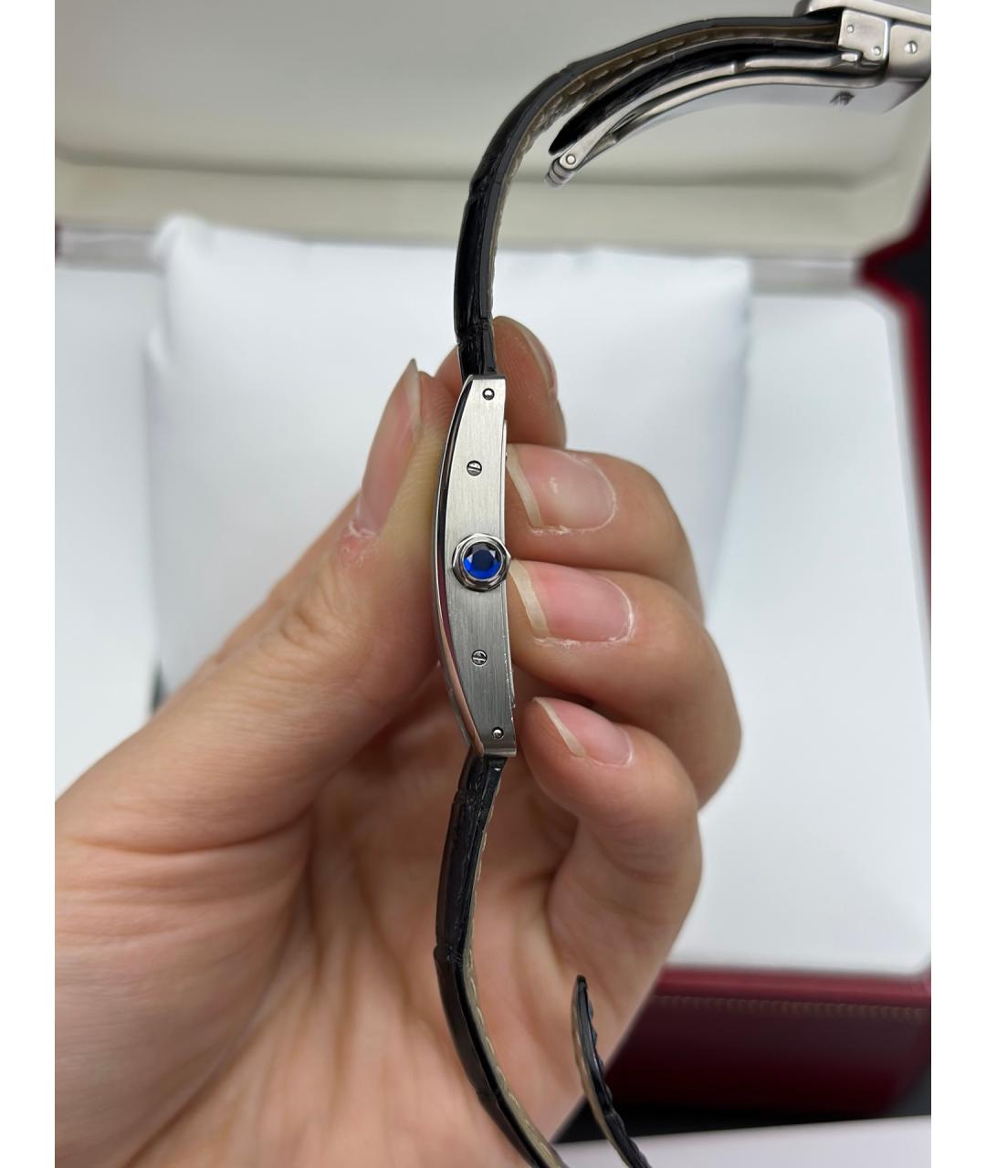 CARTIER Белые металлические часы, фото 4