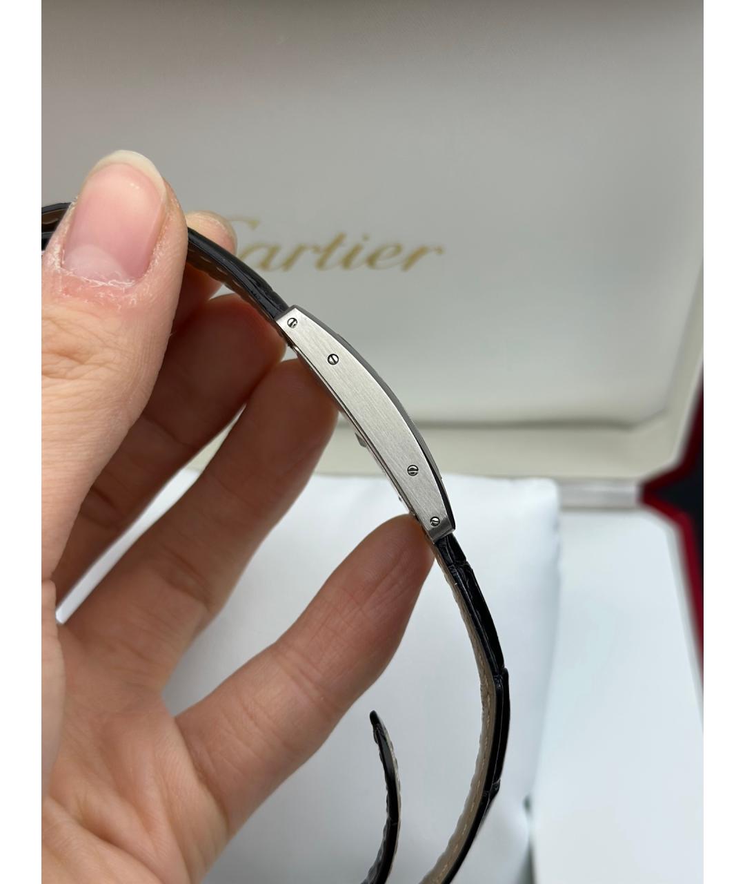 CARTIER Белые металлические часы, фото 3