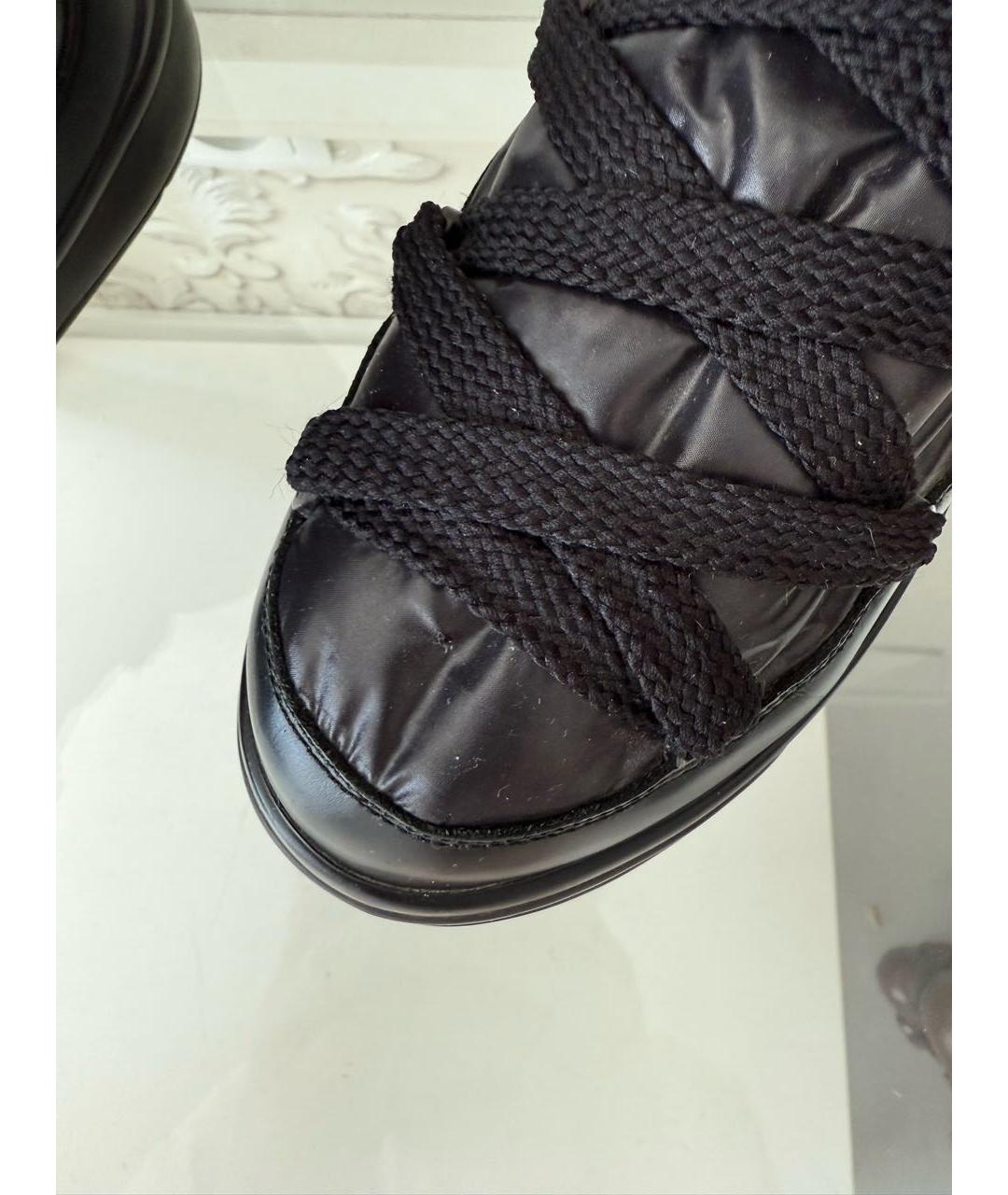 MONCLER Черные текстильные ботинки, фото 3