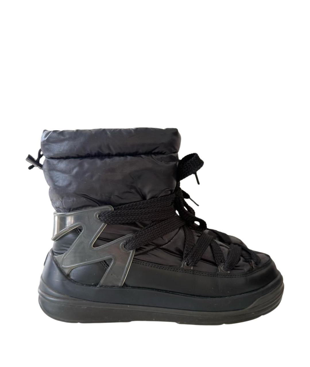 MONCLER Черные текстильные ботинки, фото 1