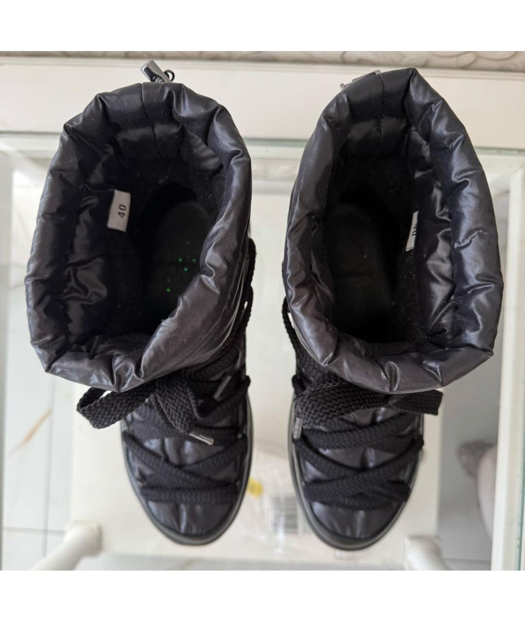 MONCLER Черные текстильные ботинки, фото 2