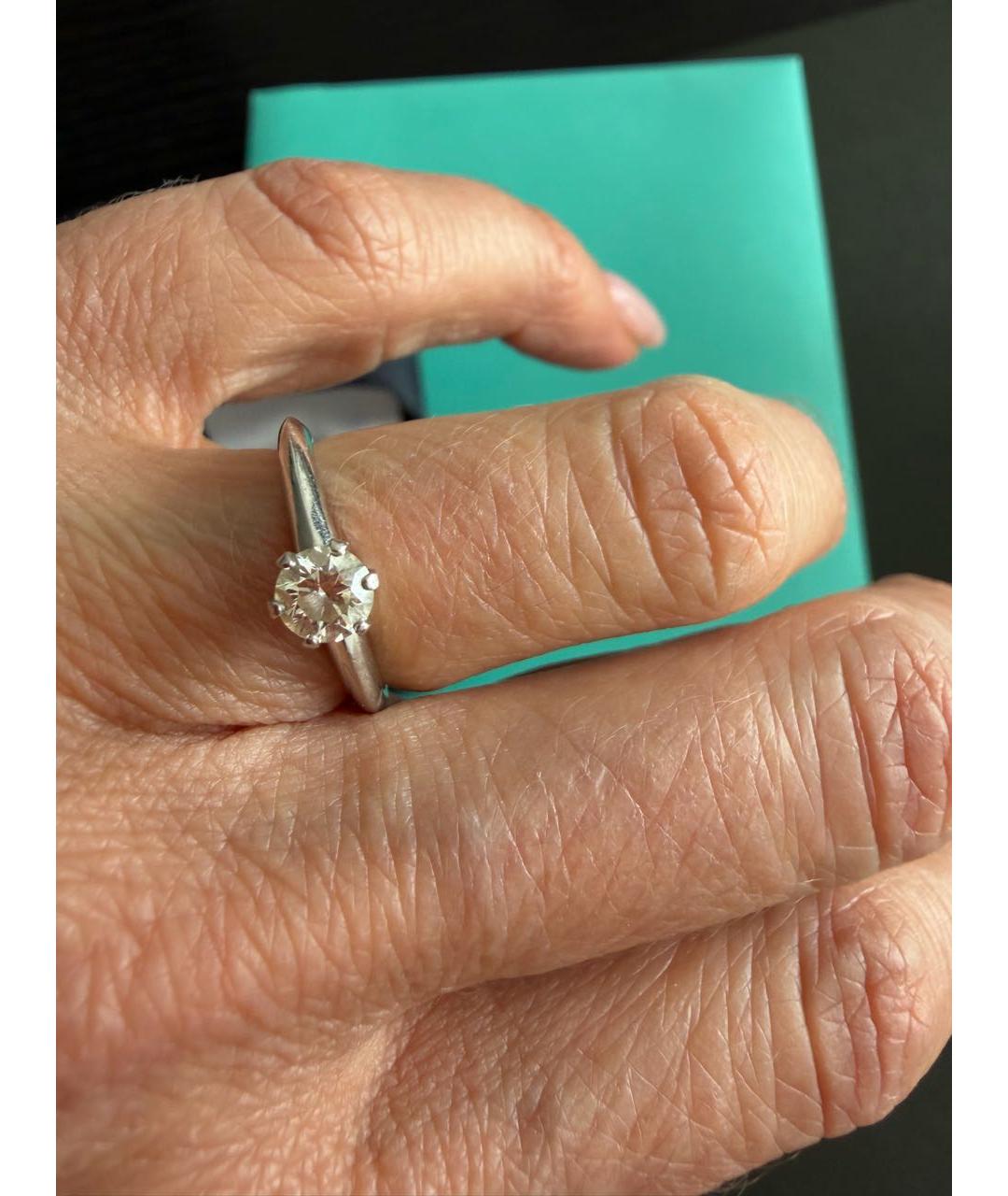 TIFFANY&CO Белое платиновое кольцо, фото 2