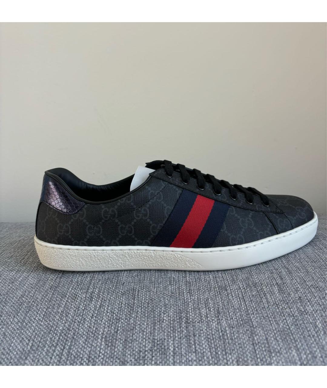 GUCCI Серые низкие кроссовки / кеды, фото 6