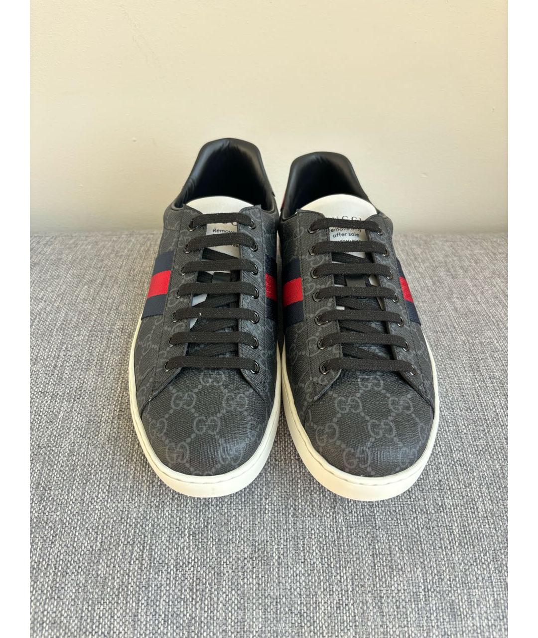 GUCCI Серые низкие кроссовки / кеды, фото 2