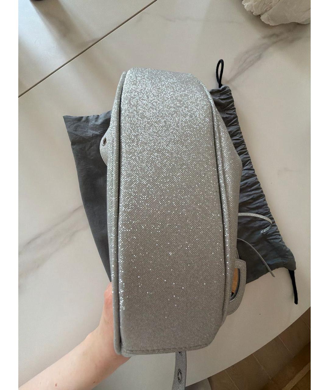 BALENCIAGA Серебряная сумка через плечо, фото 3