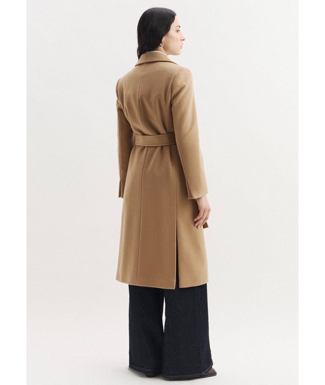 MAX&CO Коричневое шерстяное пальто, фото 3