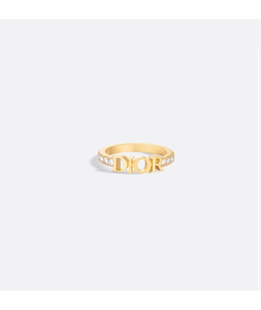 CHRISTIAN DIOR Золотое металлическое кольцо, фото 4