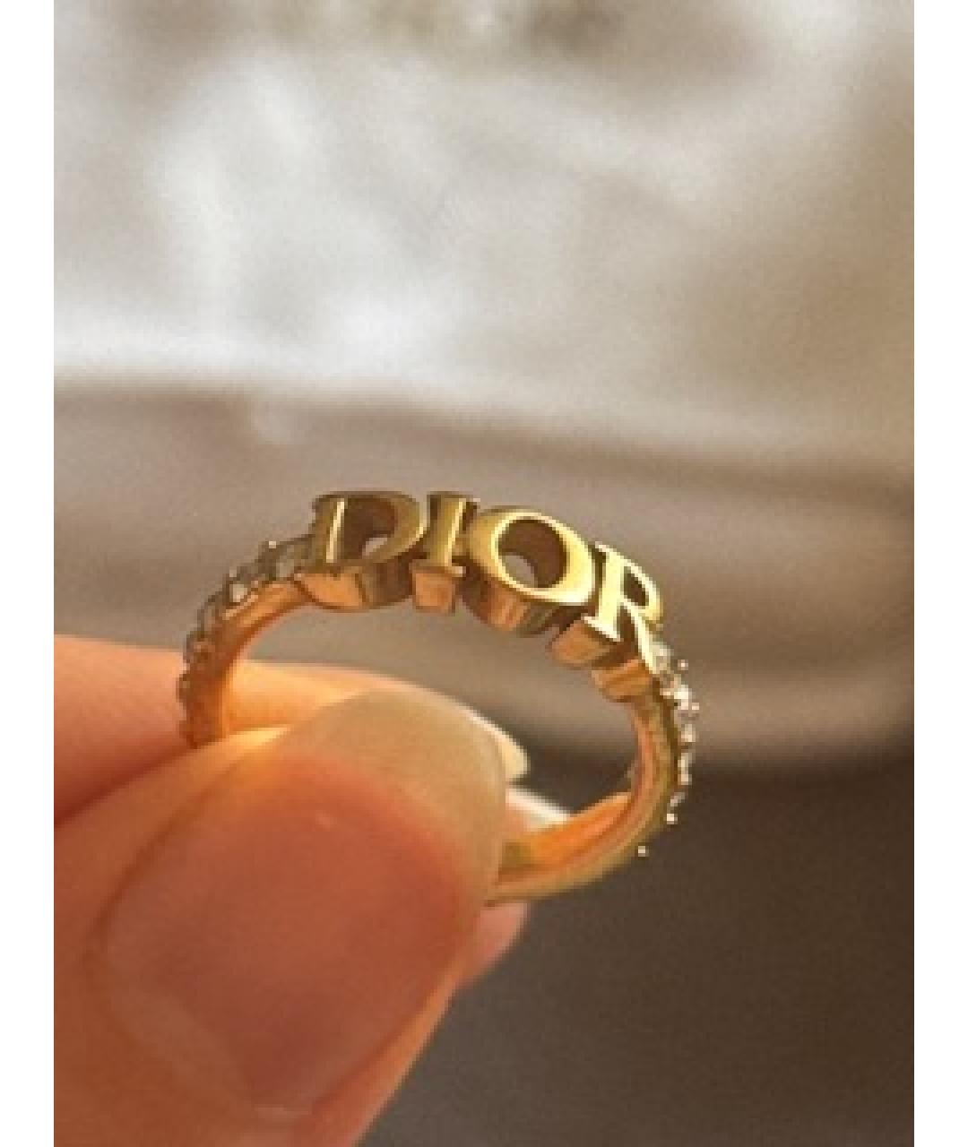 CHRISTIAN DIOR Золотое металлическое кольцо, фото 3
