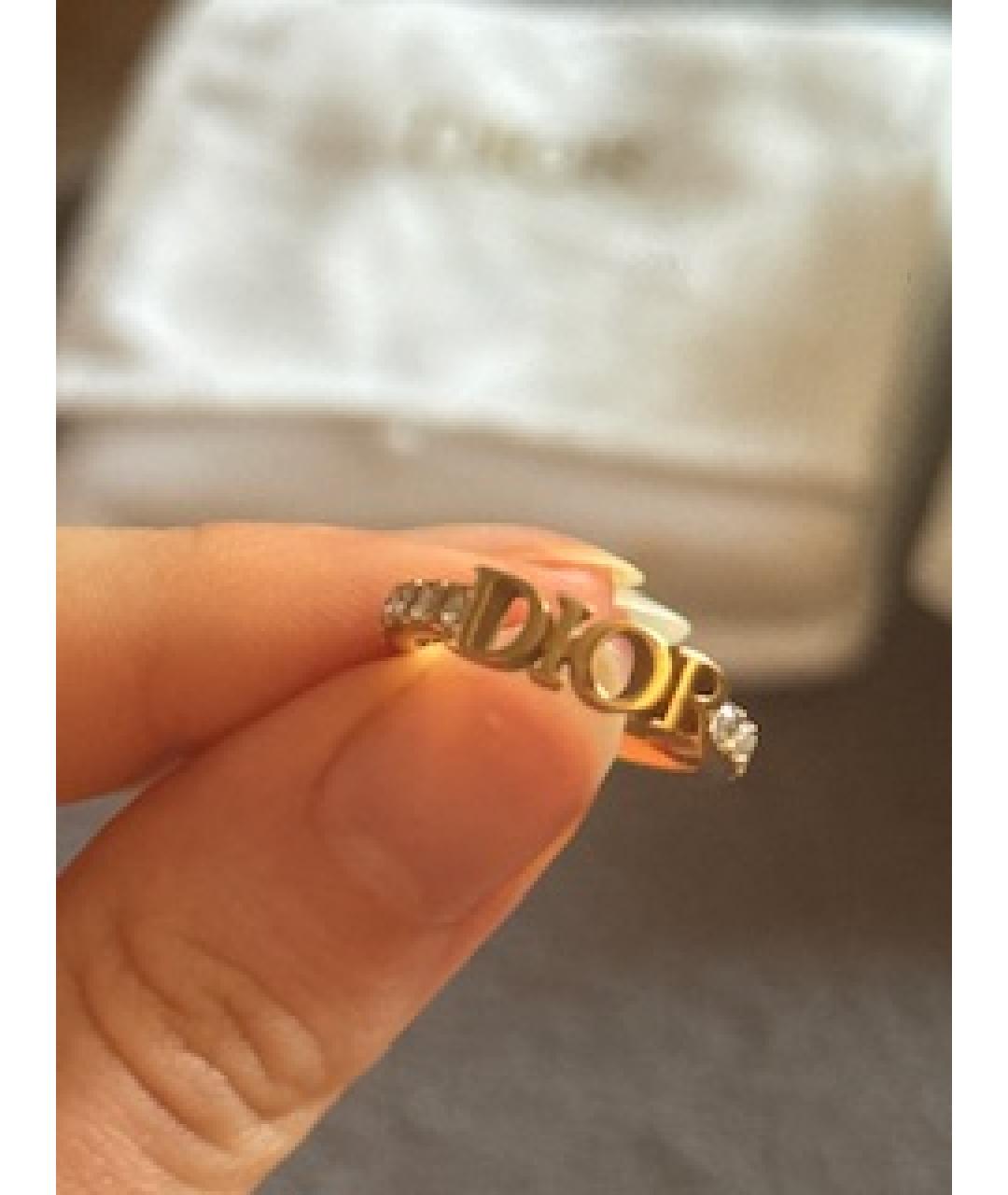 CHRISTIAN DIOR Золотое металлическое кольцо, фото 2