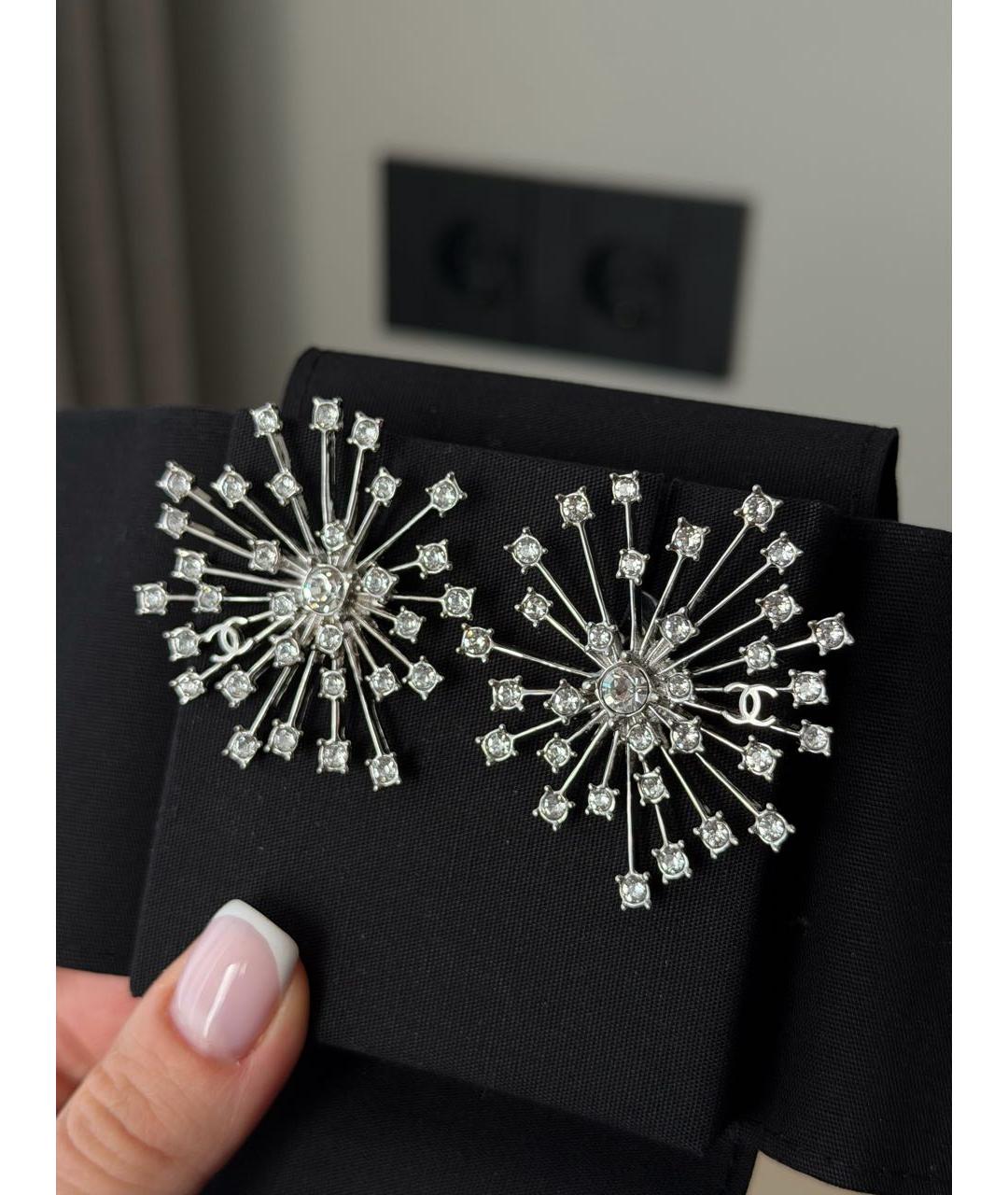 CHANEL Серебряные латунные серьги, фото 3