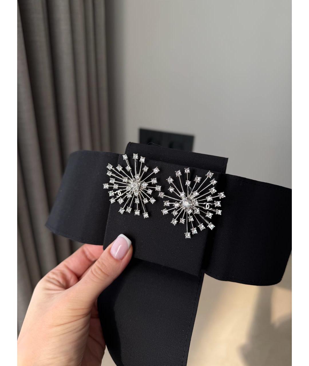 CHANEL Серебряные латунные серьги, фото 2