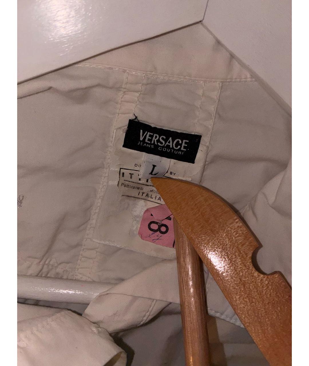 VERSACE JEANS COUTURE Белая хлопковая блузы, фото 6