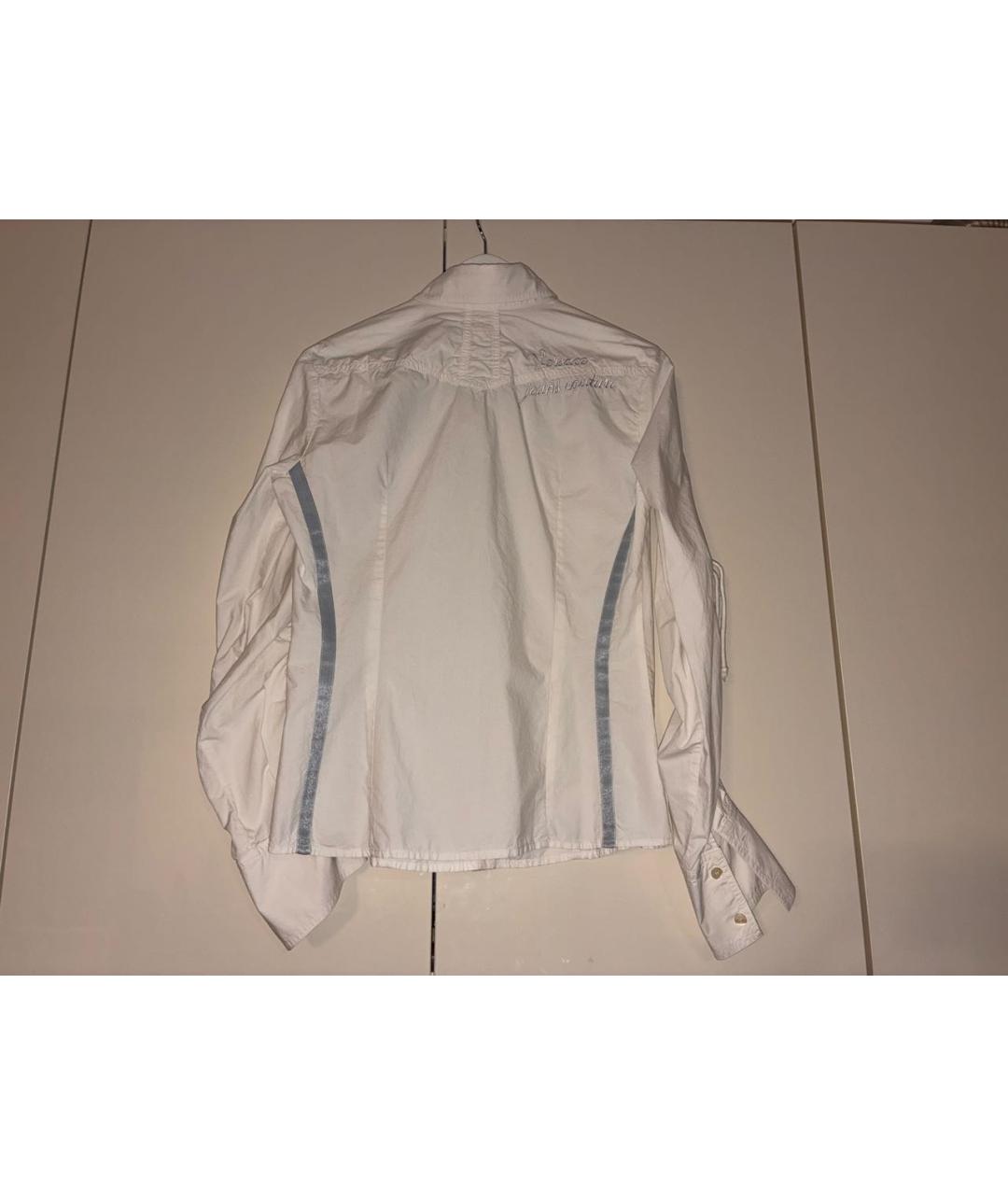 VERSACE JEANS COUTURE Белая хлопковая блузы, фото 2