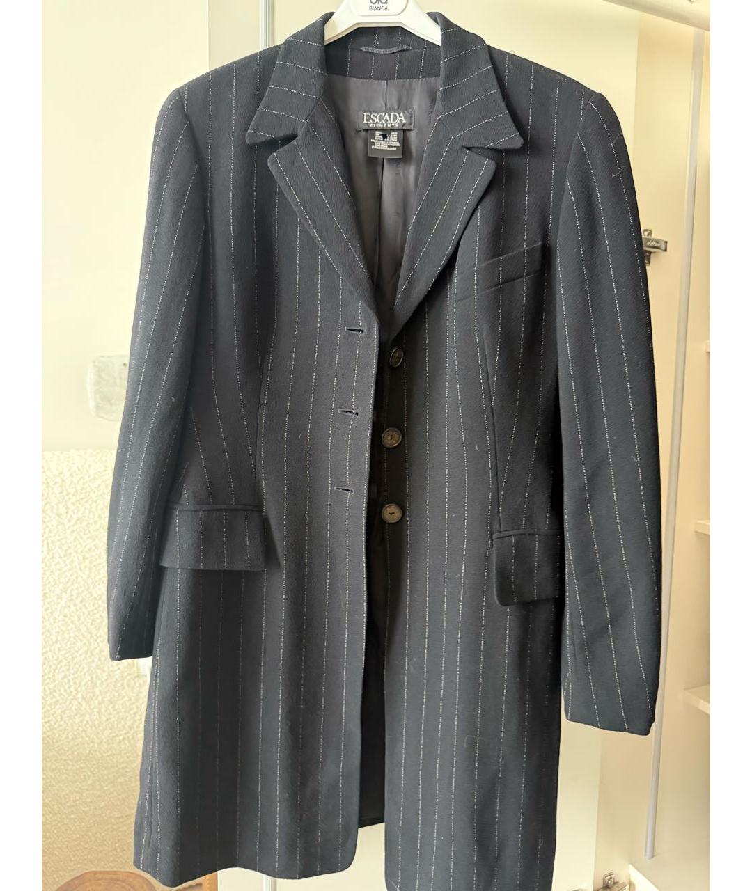 ESCADA Черный шерстяной жакет/пиджак, фото 6