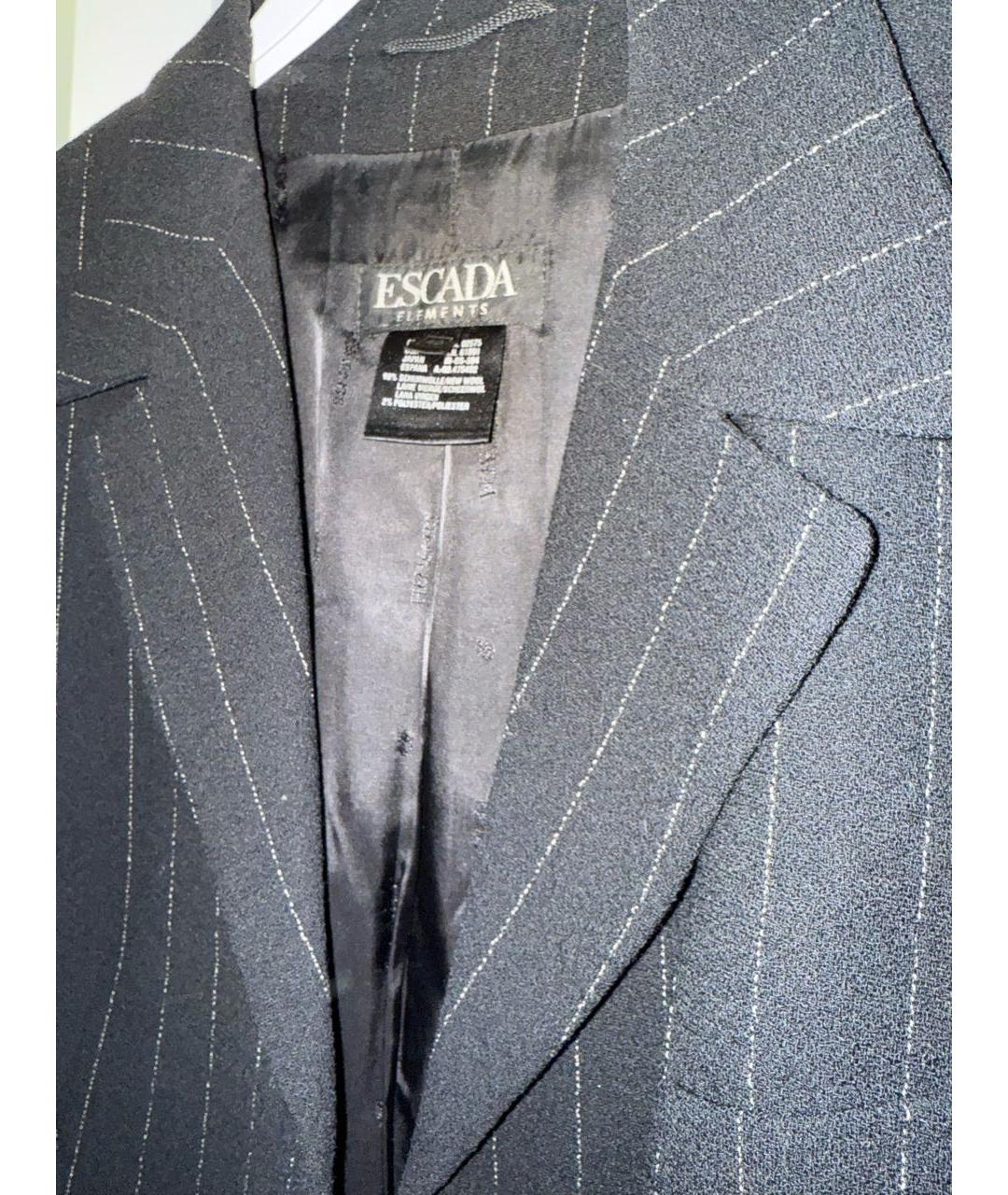 ESCADA Черный шерстяной жакет/пиджак, фото 3