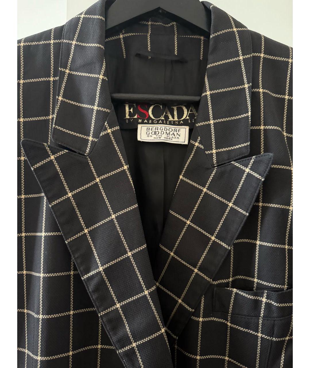 ESCADA Черный шерстяной жакет/пиджак, фото 3