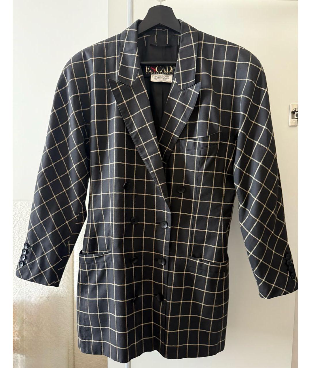 ESCADA Черный шерстяной жакет/пиджак, фото 5