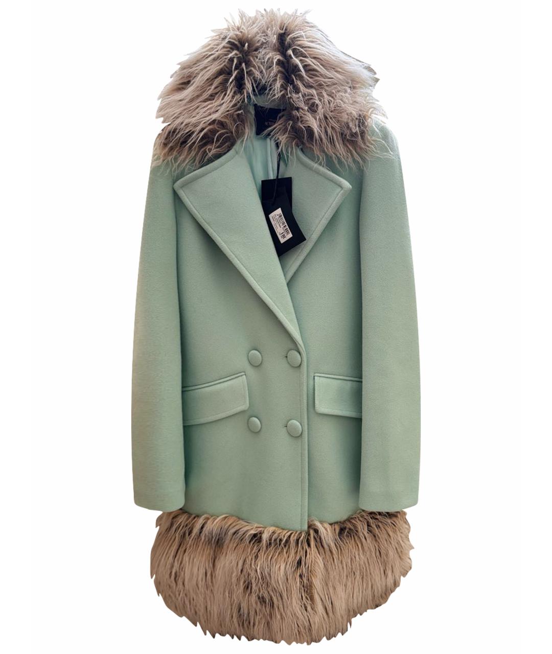 TWIN-SET Бирюзовое пальто, фото 1