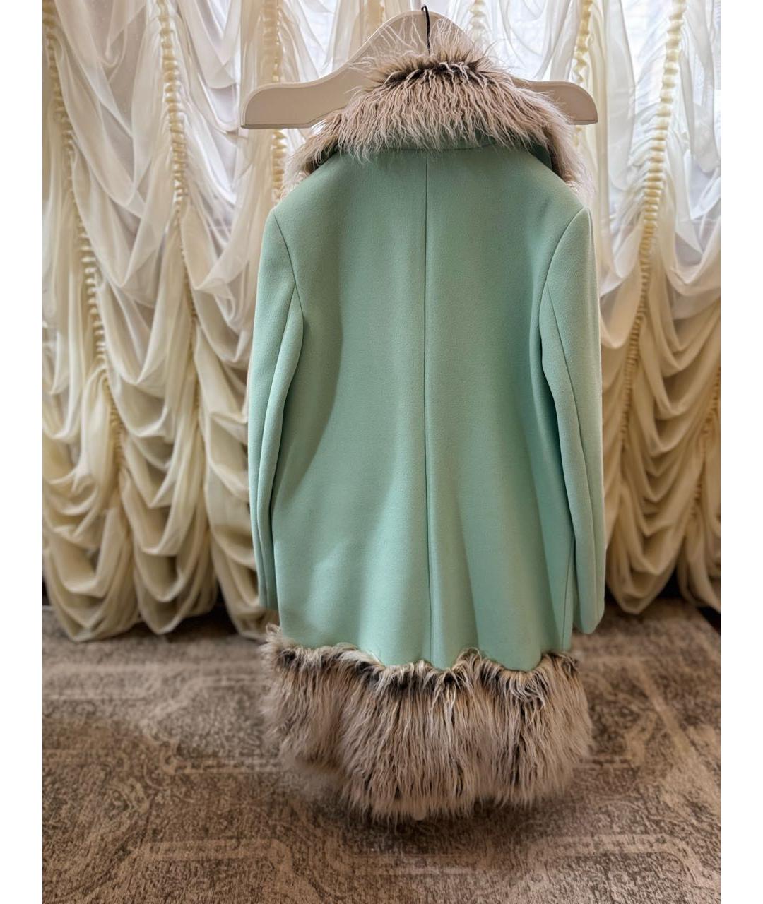TWIN-SET Бирюзовое пальто, фото 2