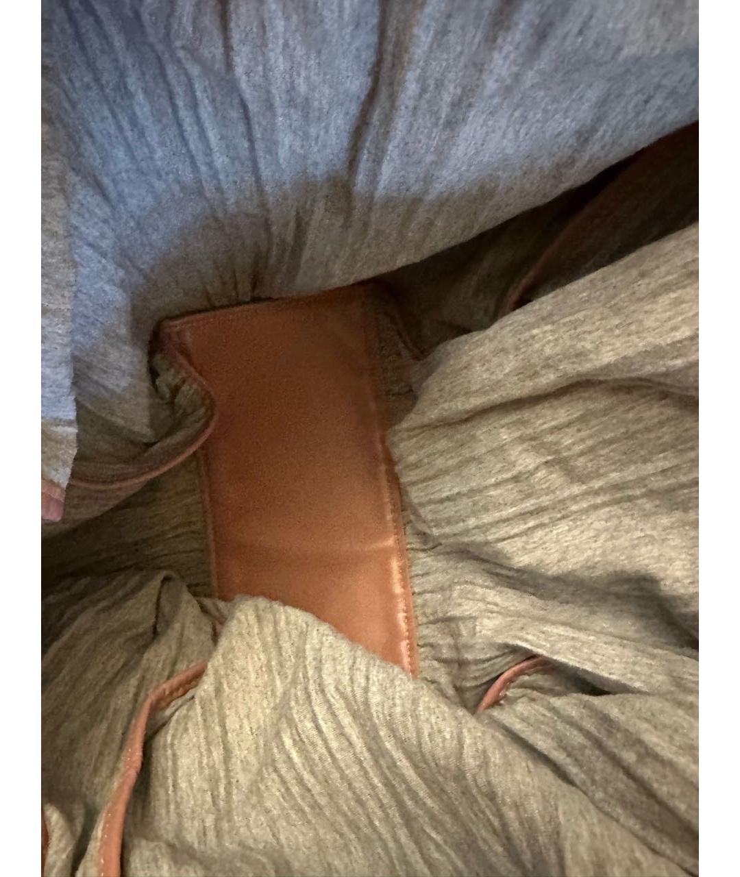 'S MAX MARA Розовая кожаная сумка через плечо, фото 5