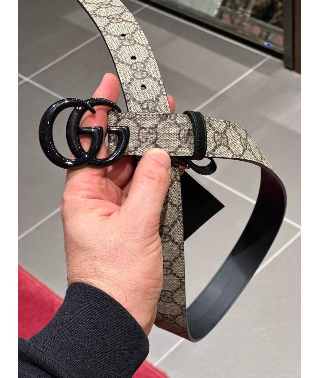 GUCCI Бежевый ремень, фото 4