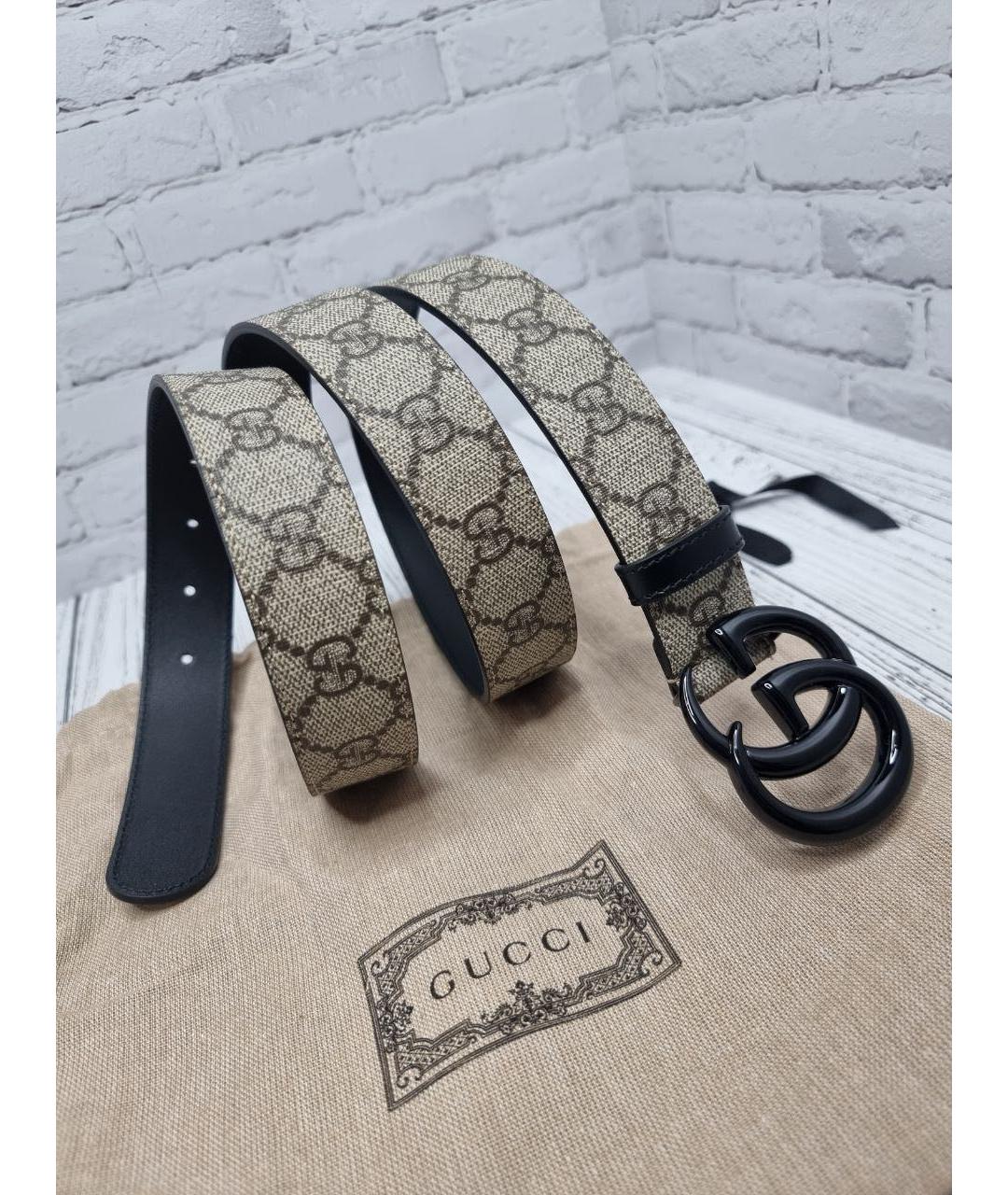 GUCCI Бежевый ремень, фото 5