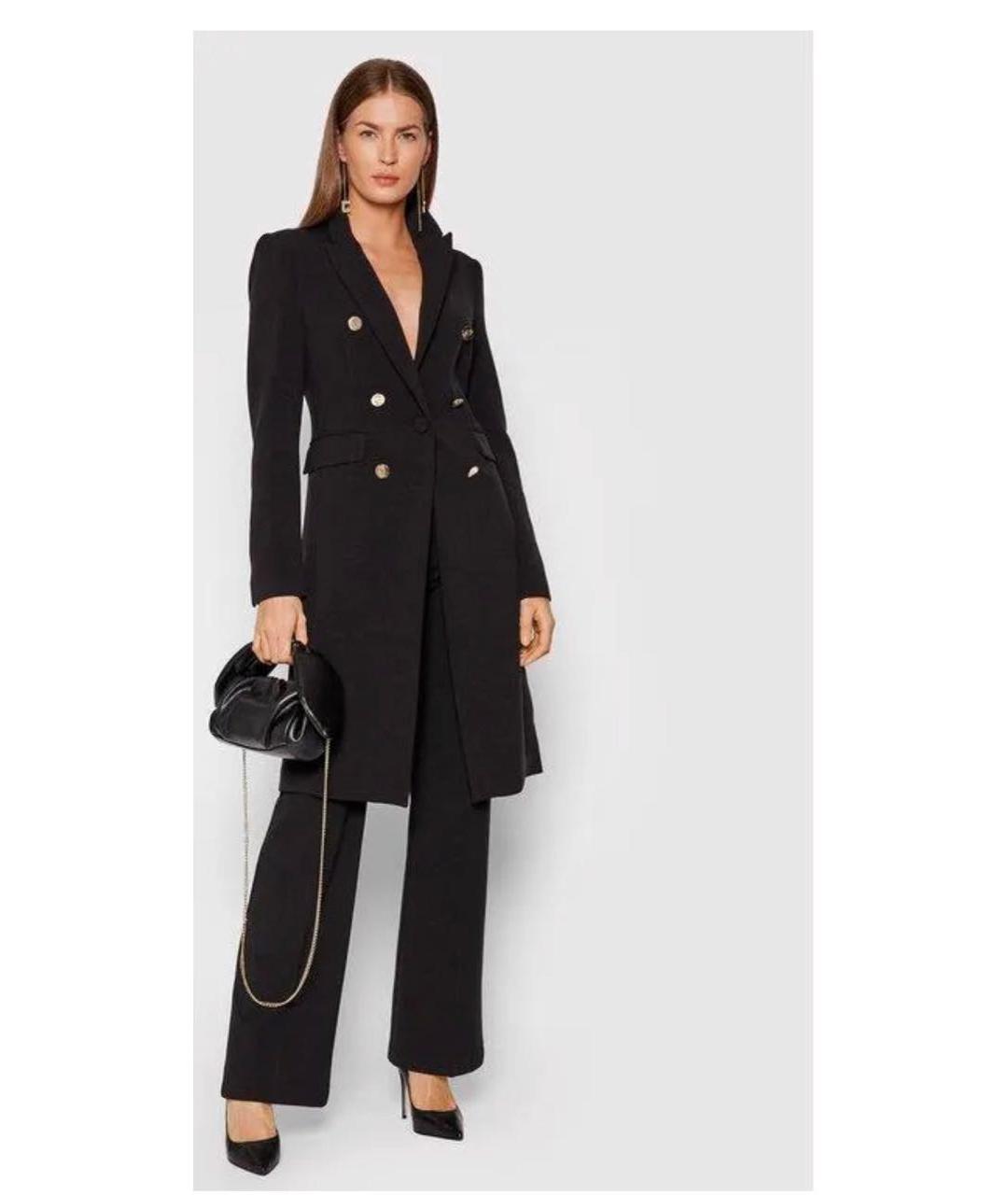 LIU JO Черное вискозное пальто, фото 5