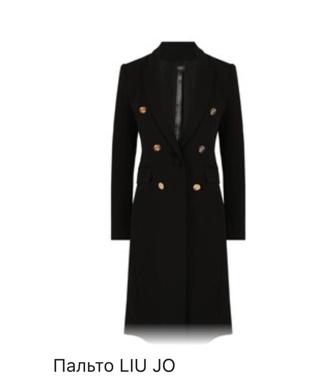 LIU JO Черное вискозное пальто, фото 9