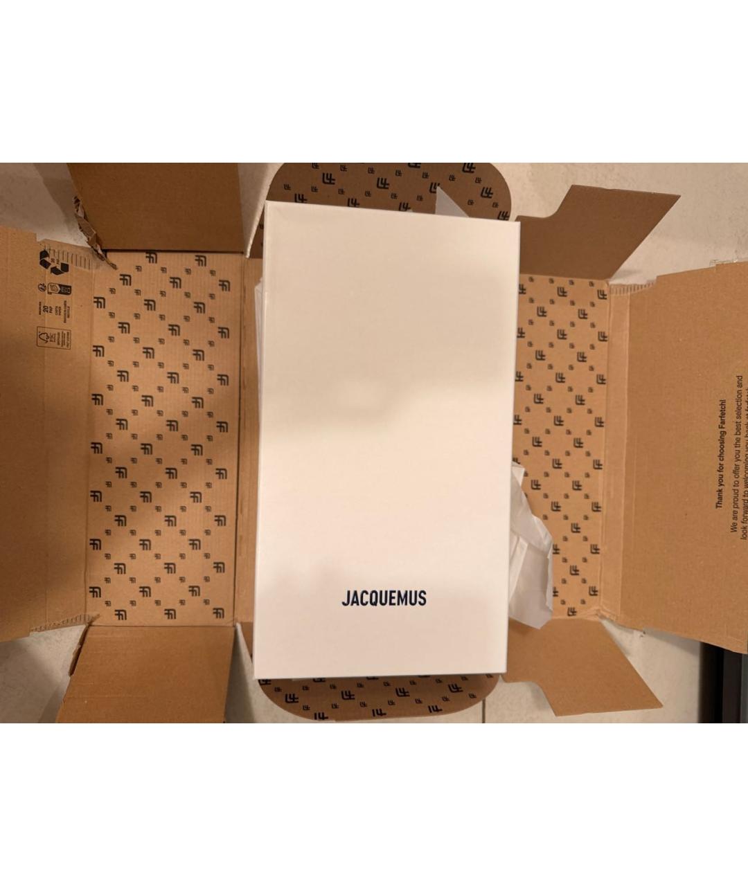 JACQUEMUS Белые текстильные кеды, фото 6