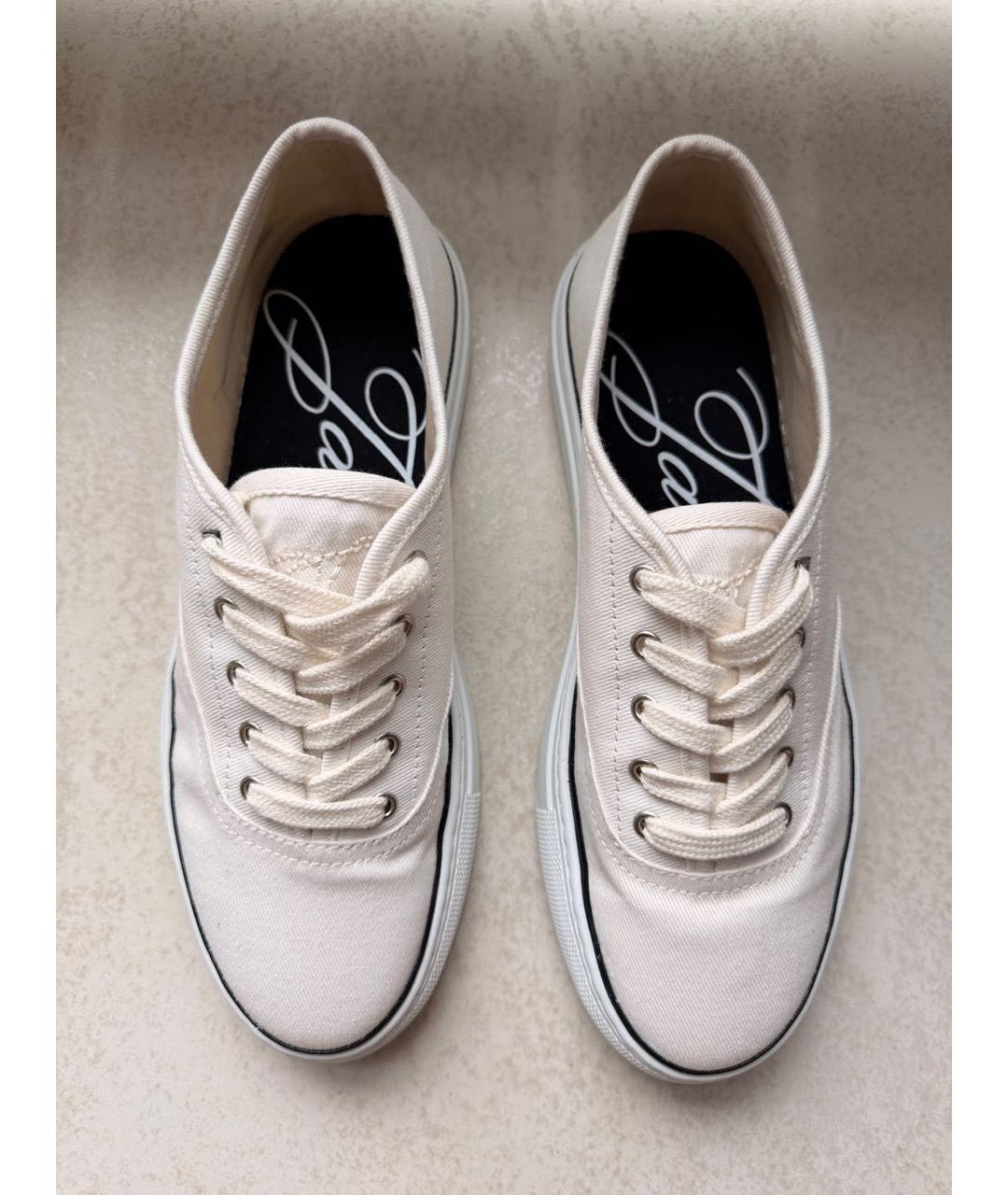 JACQUEMUS Белые текстильные кеды, фото 2