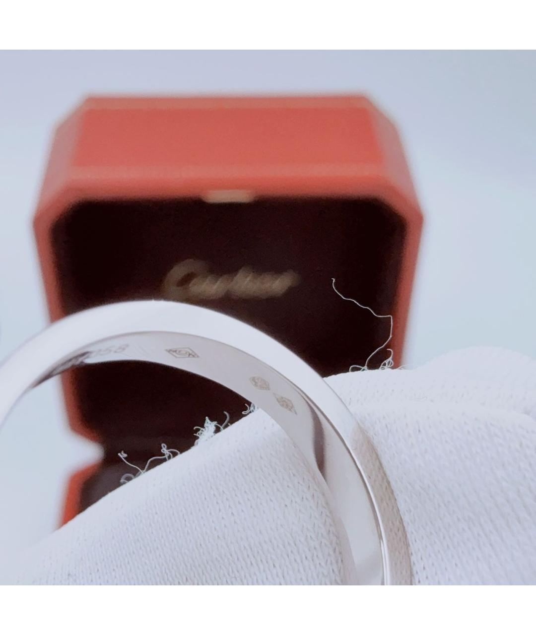 CARTIER Белое платиновое кольцо, фото 5
