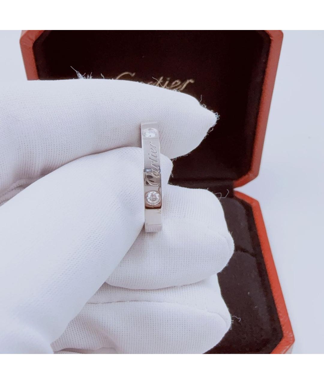 CARTIER Белое платиновое кольцо, фото 2