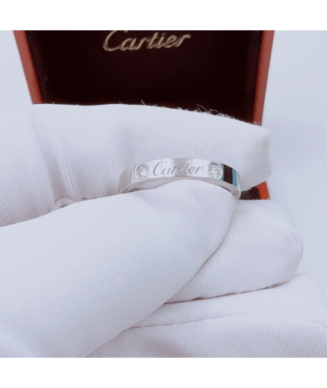 CARTIER Белое платиновое кольцо, фото 8