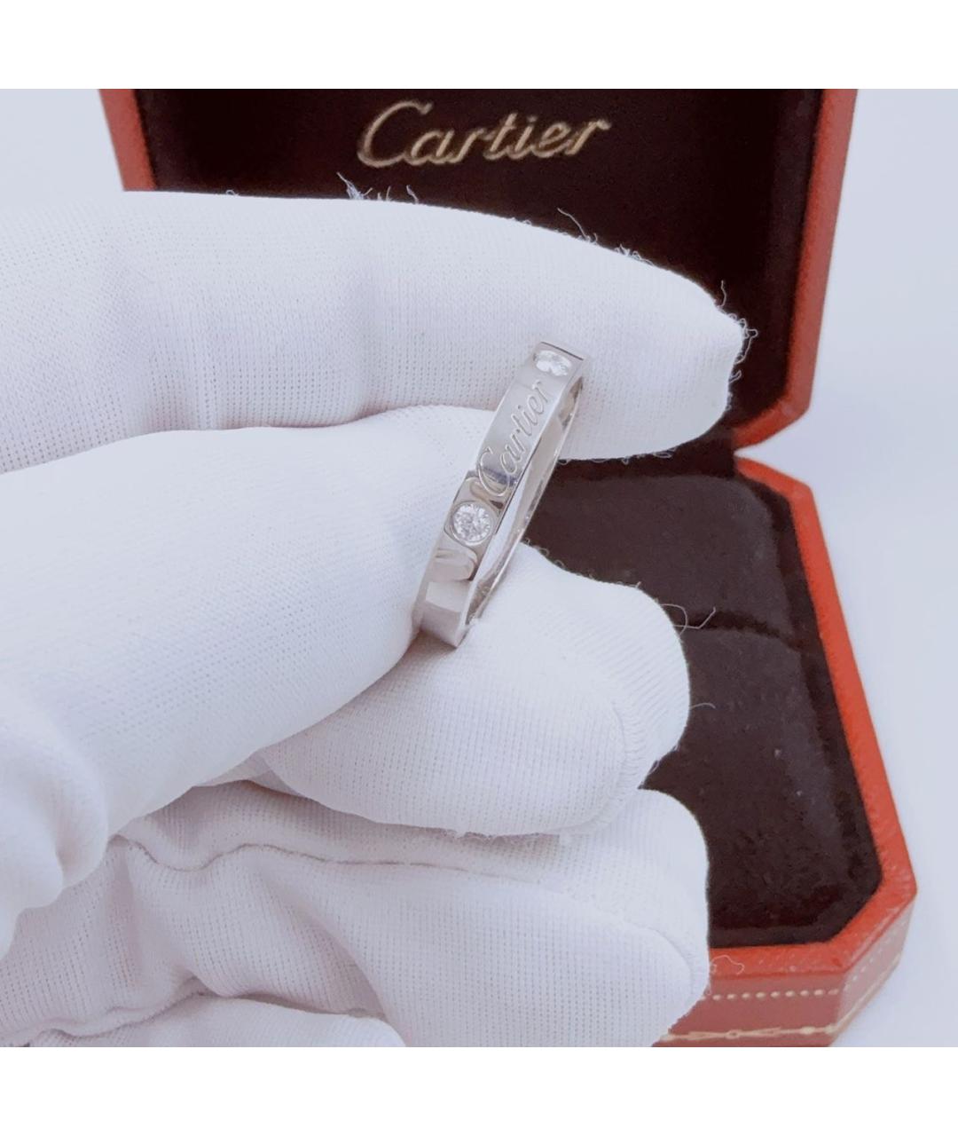 CARTIER Белое платиновое кольцо, фото 3