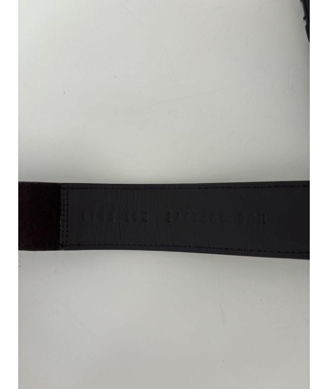 HERMES Коричневые замшевые шлепанцы, фото 6