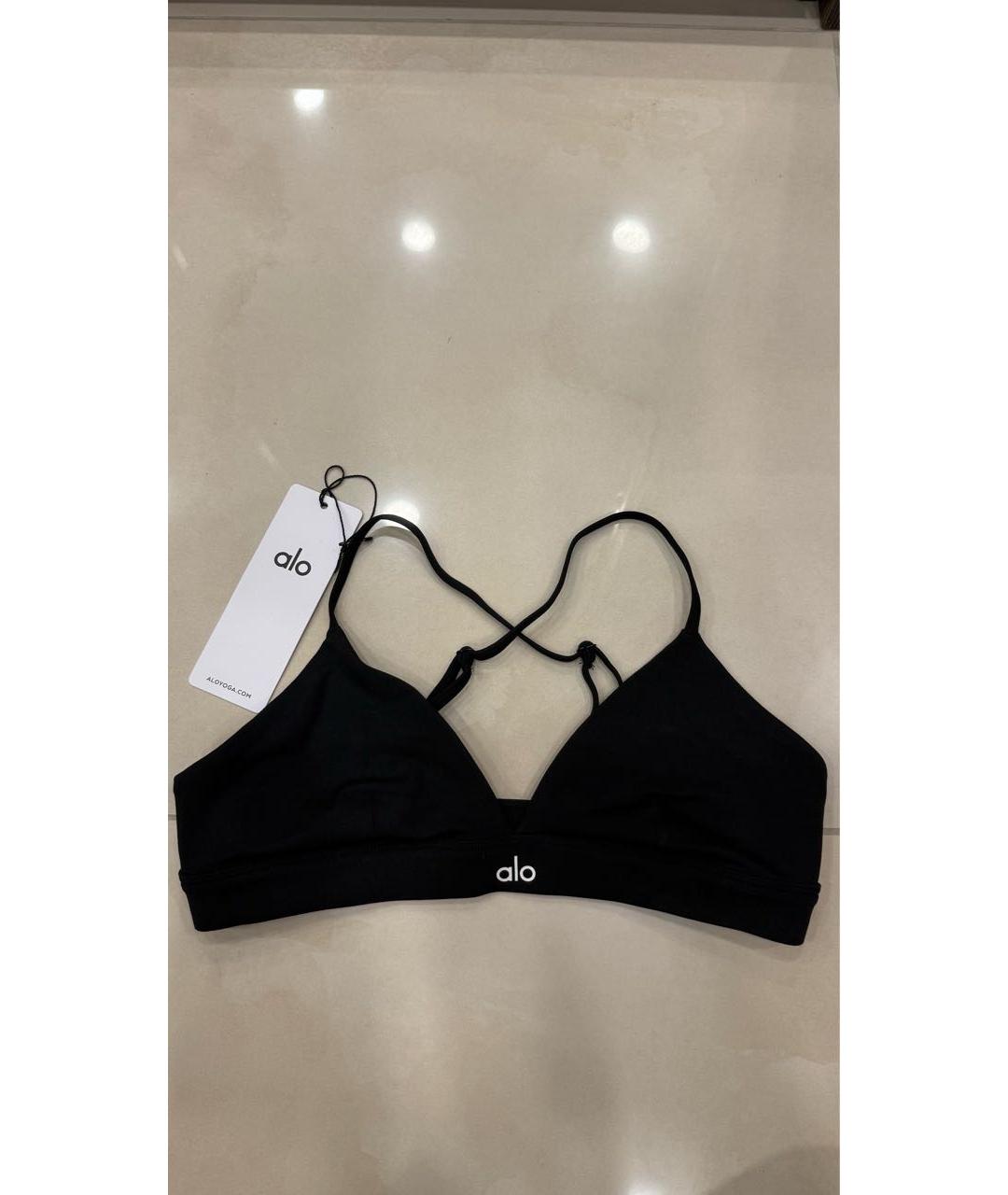 ALO YOGA Черная хлопковая майка, фото 7