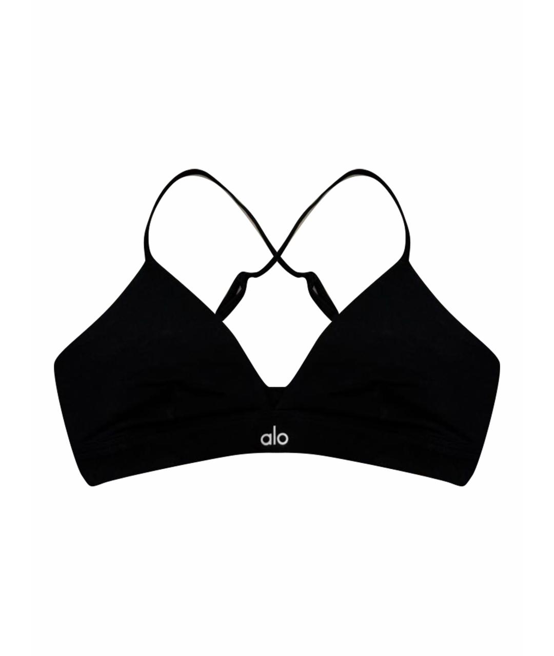 ALO YOGA Черная хлопковая майка, фото 1