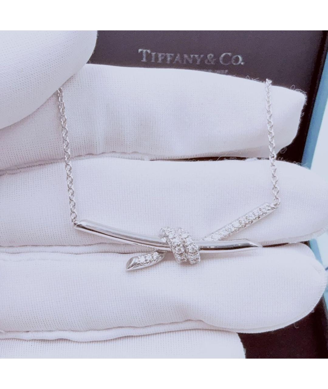 TIFFANY&CO Серебряное колье из белого золота, фото 4