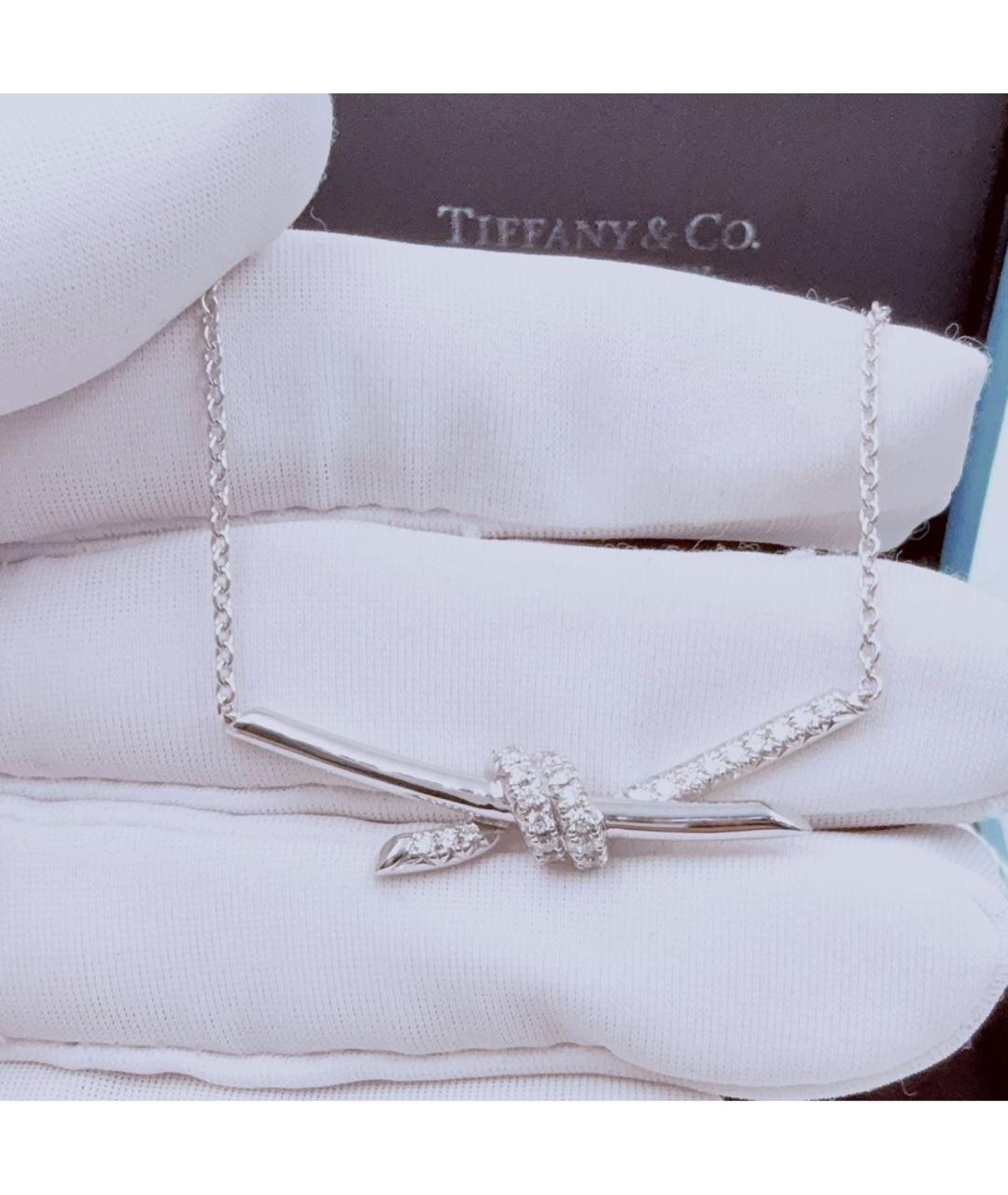 TIFFANY&CO Серебряное колье из белого золота, фото 5