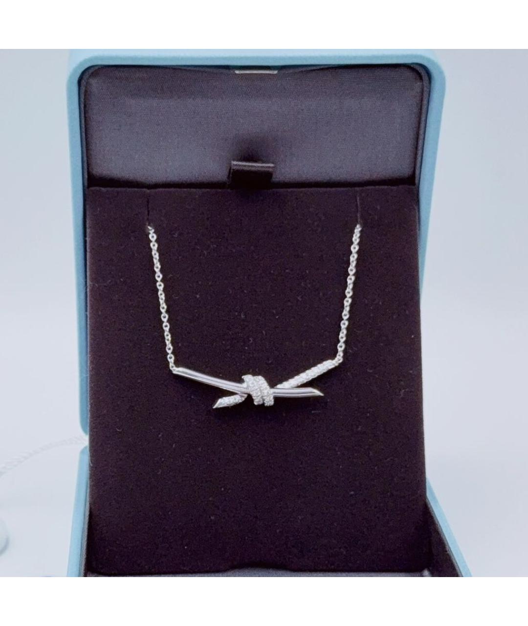 TIFFANY&CO Серебряное колье из белого золота, фото 2