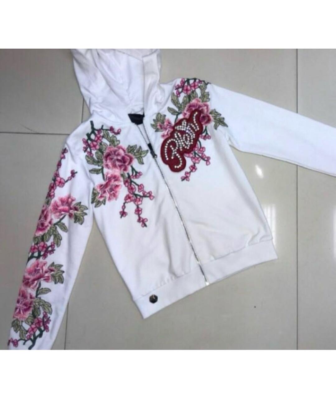 PHILIPP PLEIN Белый хлопко-эластановый спортивные костюмы, фото 2