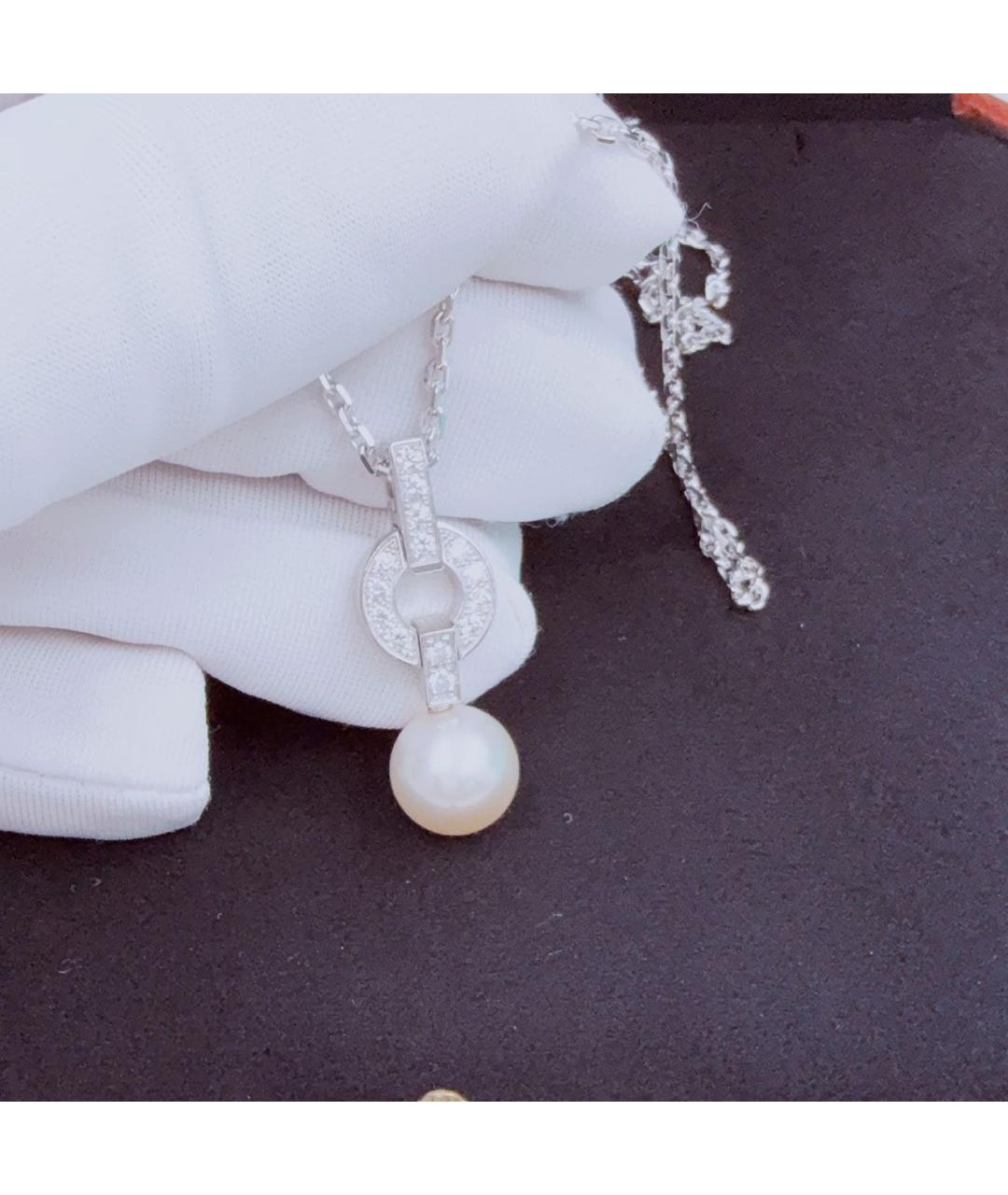 CARTIER Серебряное колье из белого золота, фото 3