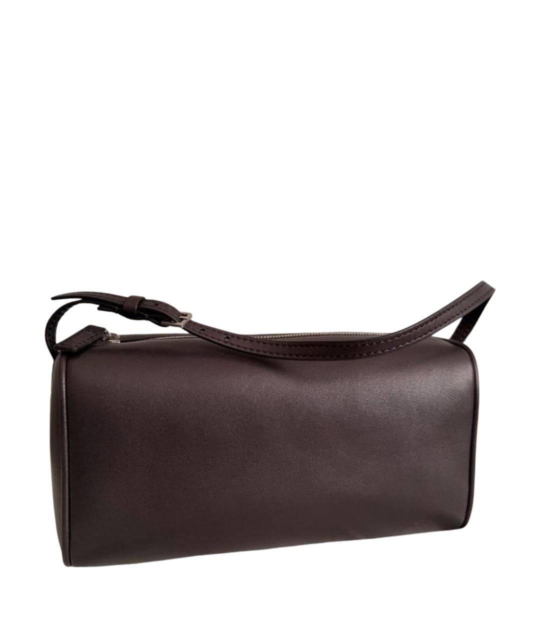 THE ROW Коричневая кожаная сумка с короткими ручками, фото 1