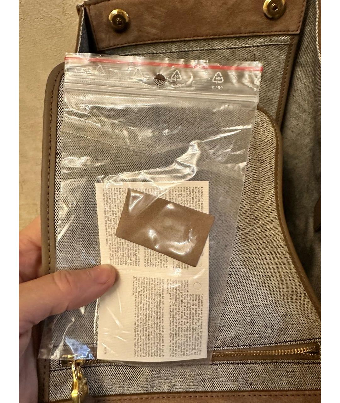 'S MAX MARA Коричневая замшевая сумка тоут, фото 4