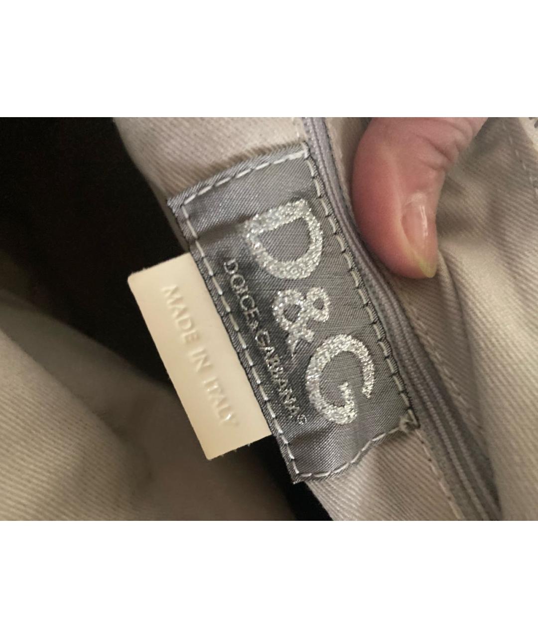 DOLCE&GABBANA Голубая деним сумка тоут, фото 6