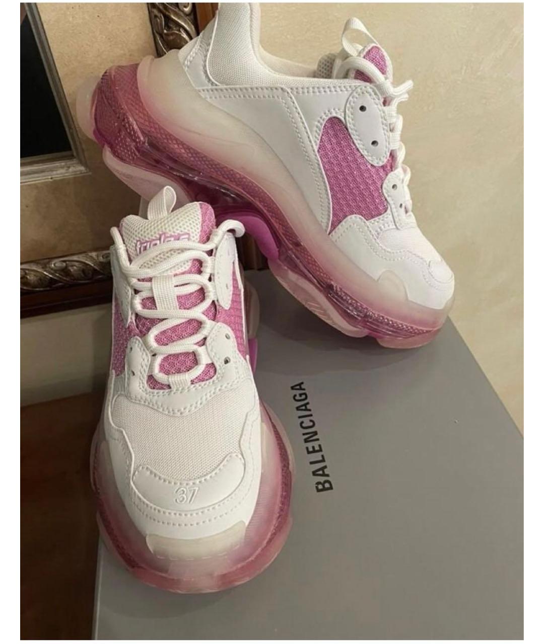 BALENCIAGA Розовые кроссовки, фото 3